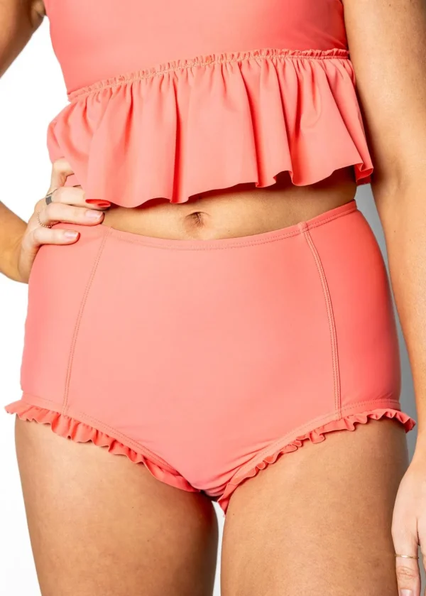Deep Coral | All Ruffled Up Bottoms