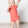 Deep Coral | Baby Shorties Rashguard (Unisex)