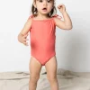 Deep Coral | Baby Simply One-Piece
