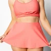 Deep Coral | Detached Short Skirt