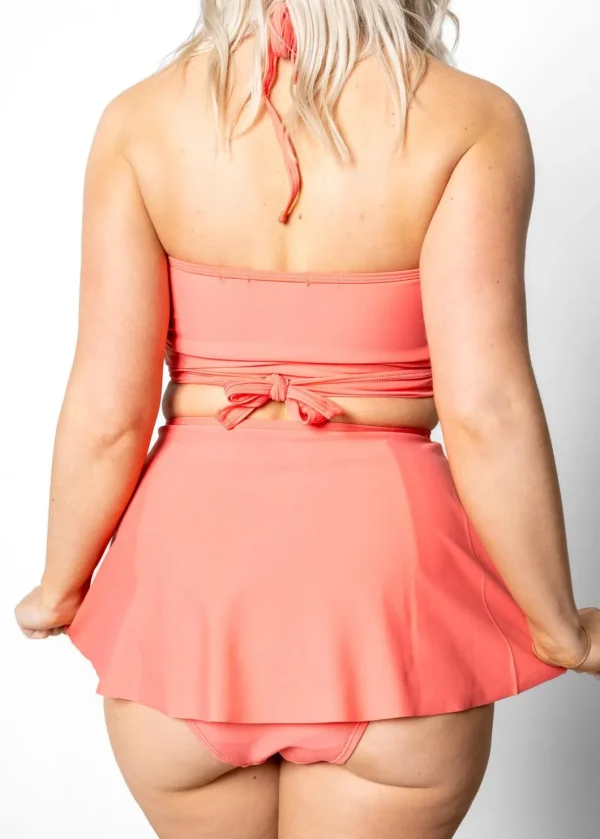 Deep Coral | Detached Short Skirt