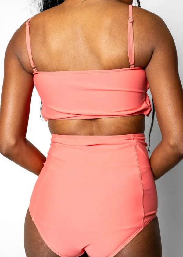 Deep Coral | Extended High-Waisted Bottoms