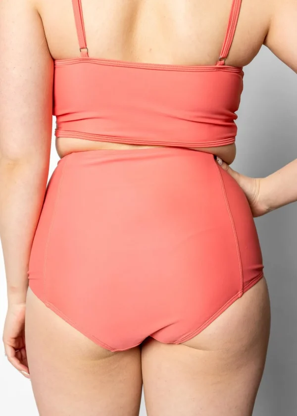 Deep Coral | High-Waisted Bottoms