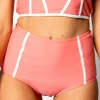 Deep Coral | Lined Up Bottoms