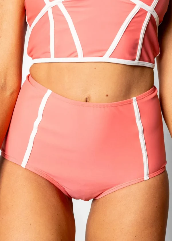 Deep Coral | Lined Up Bottoms