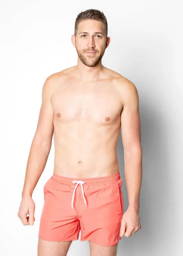 Deep Coral | Mens Retro Shorties