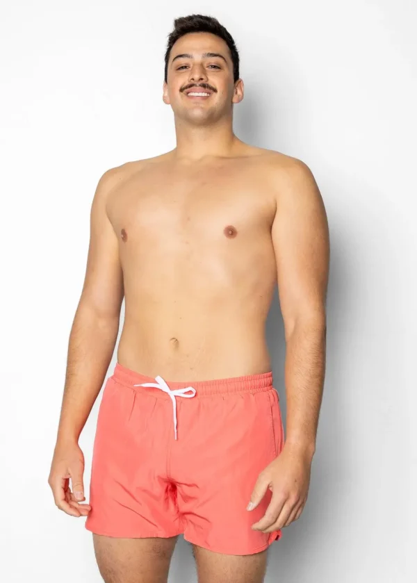 Deep Coral | Mens Retro Shorties