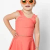 Deep Coral | Mini Detached Short Skirt