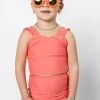Deep Coral | Mini High-Waisted Bottoms