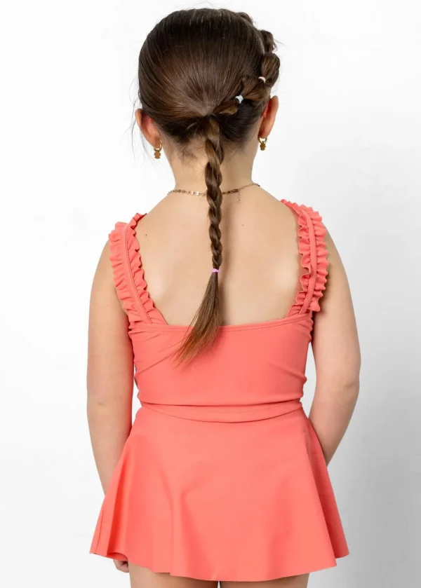Deep Coral | Mini Ripple Top