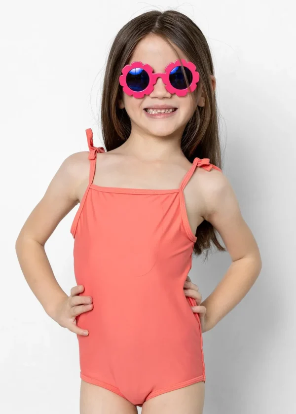 Deep Coral | Mini Simply One-Piece