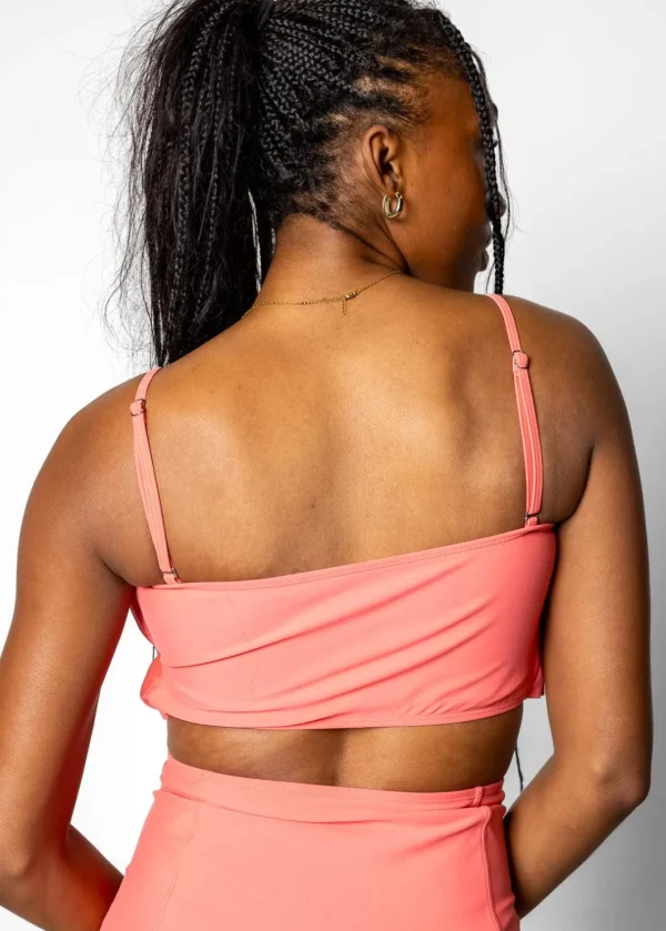 Deep Coral | Oversized Ruffle Top