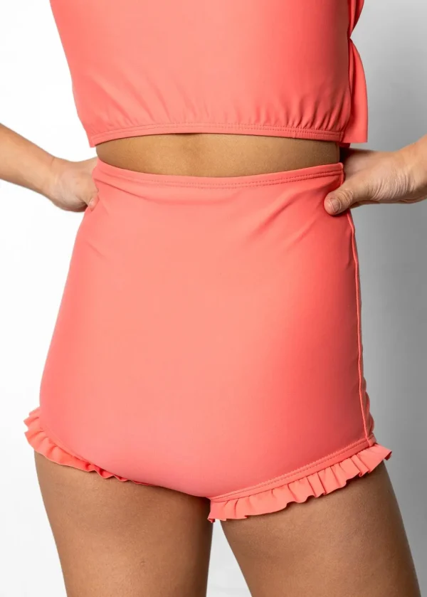 Deep Coral | Youth All Ruffled Up Bottoms