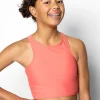 Deep Coral | Youth Racer Back Top