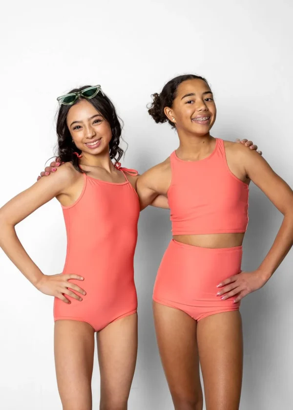 Deep Coral | Youth Simply One-Piece