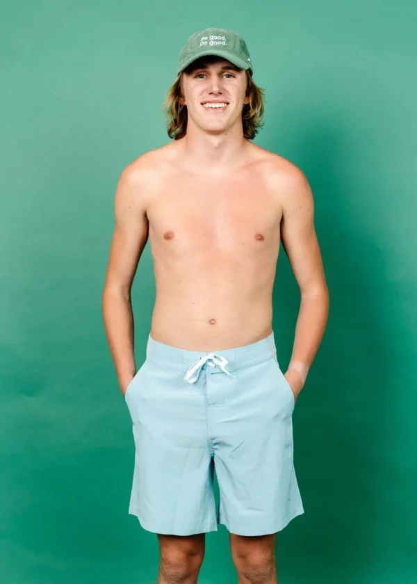 Dusty Light Blue | Mens Swim Trunks
