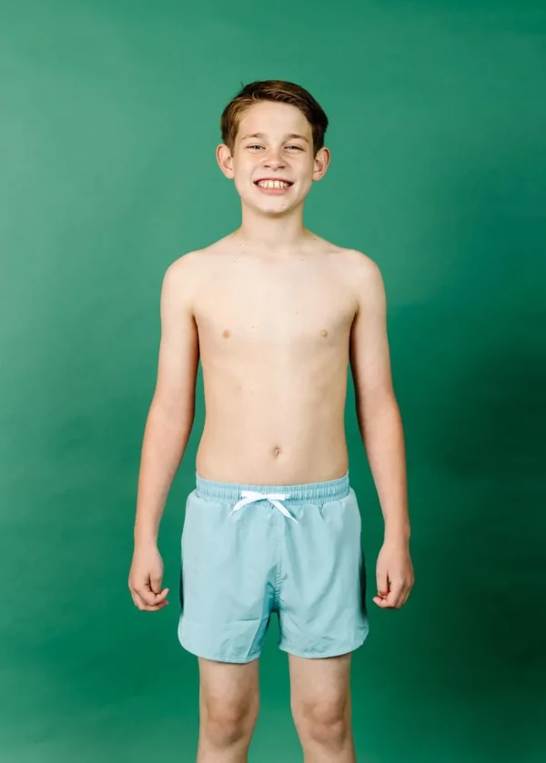 Dusty Light Blue | Youth Retro Shorties