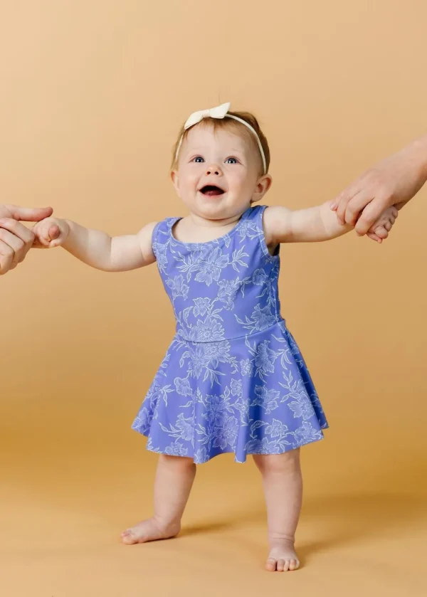 Elegant Floral | Baby Skirted One-Piece