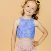 Elegant Floral | Mini Racer Back Top