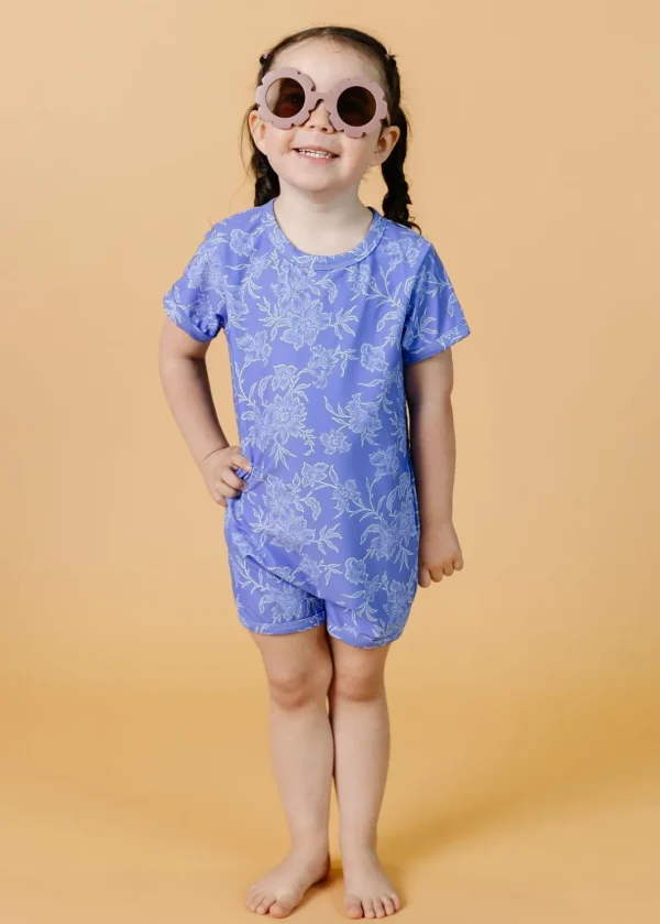 Elegant Floral | Mini Shorties Rashguard (Unisex)