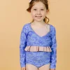 Elegant Floral | Mini Wrap Top Rashguard