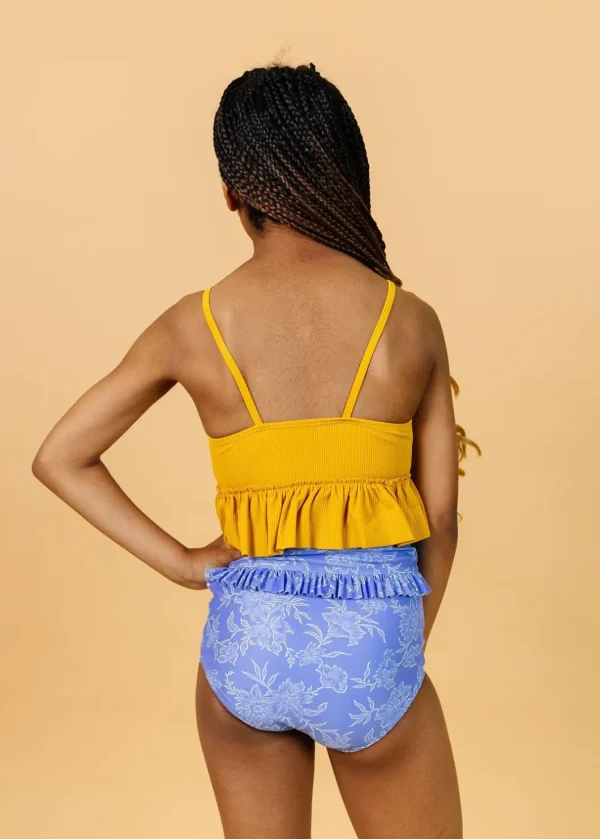 Elegant Floral | Youth Mid-Ruffle Bottoms