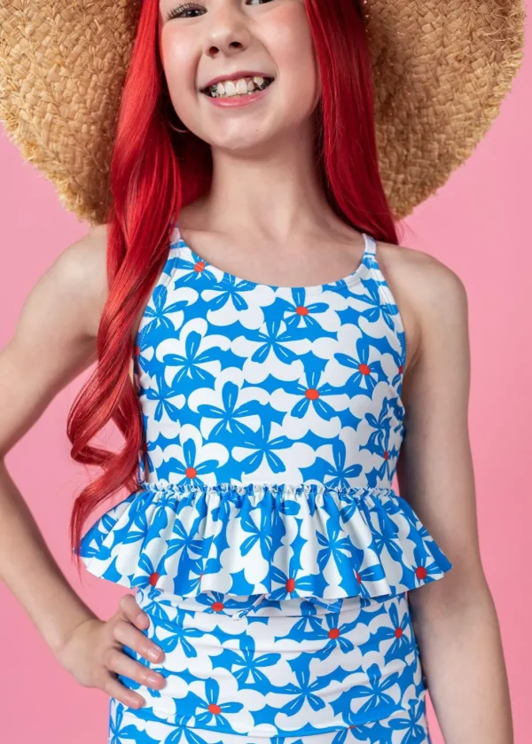 Flowerworks | Youth Peplum Top