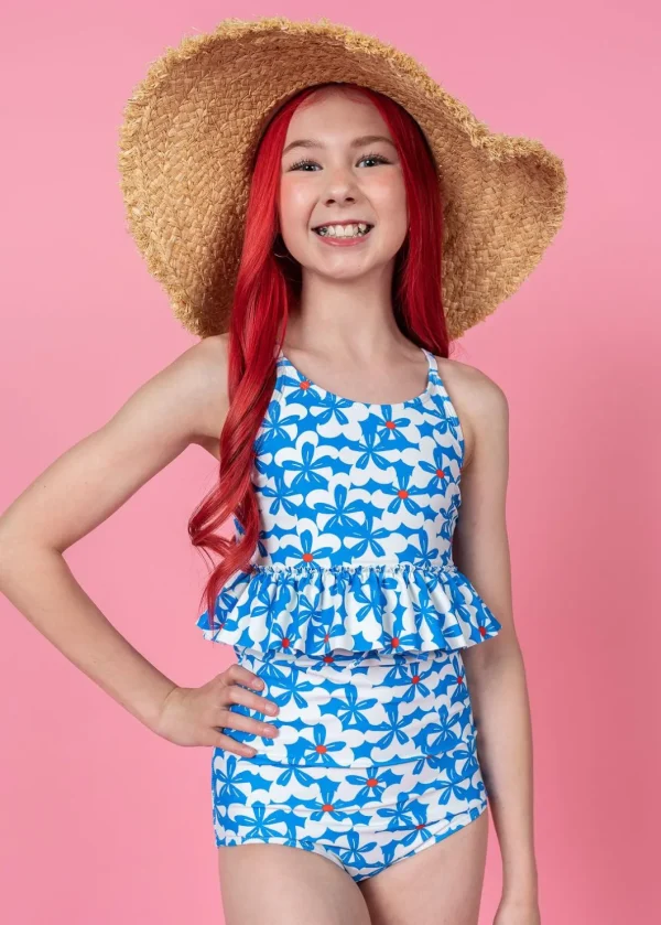 Flowerworks | Youth Peplum Top