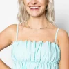 Fresh Mint | Oversized Ruffle Top