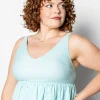 Fresh Mint | V-Neck Top