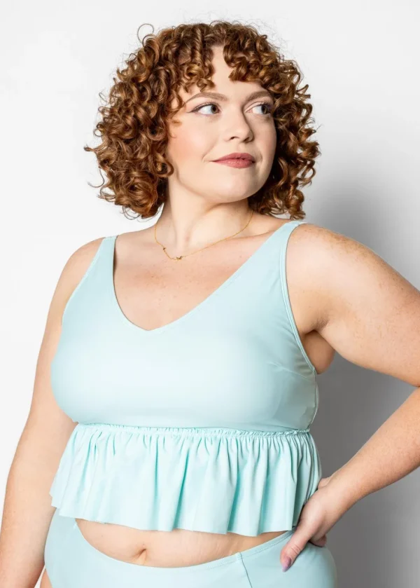 Fresh Mint | V-Neck Top