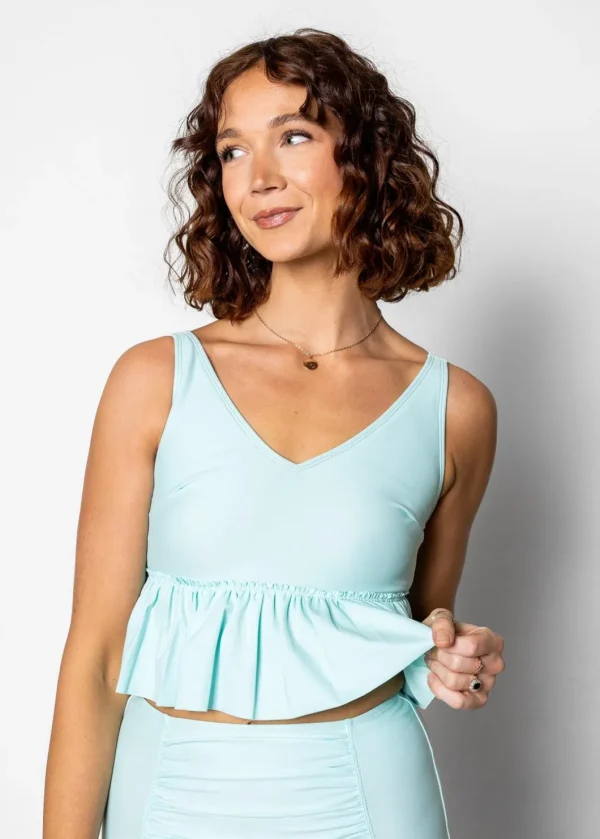 Fresh Mint | V-Neck Top