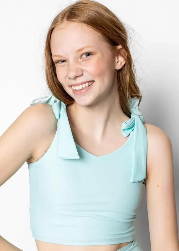 Fresh Mint | Youth Knot Top