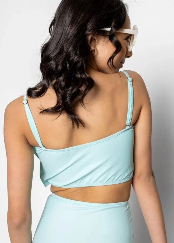 Fresh Mint | Youth Oversized Ruffle Top