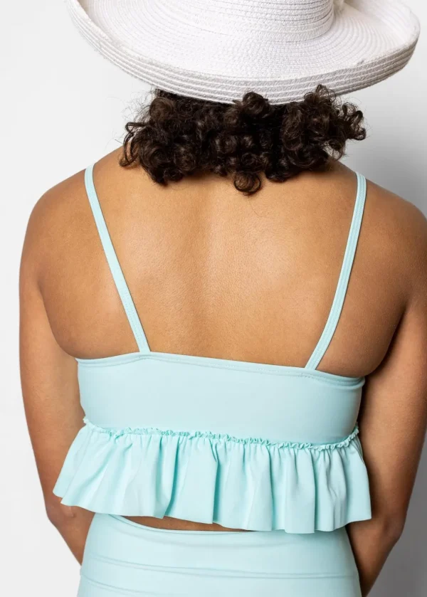 Fresh Mint | Youth Peplum Top