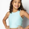 Fresh Mint | Youth Racer Back Top