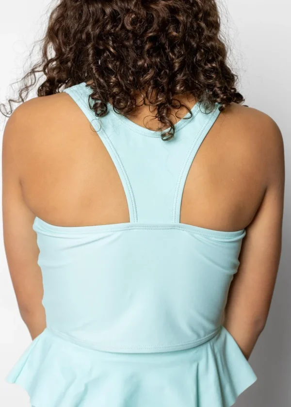 Fresh Mint | Youth Racer Back Top