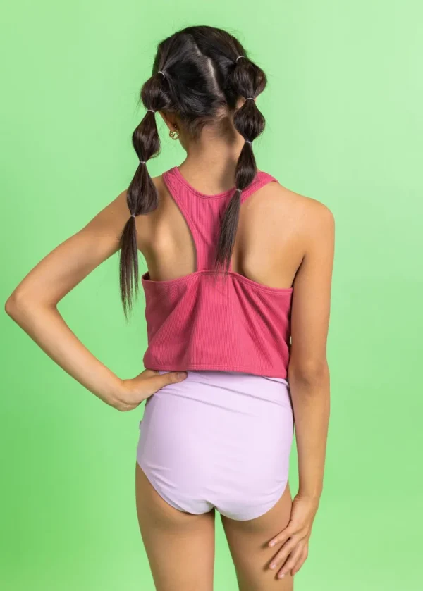 Just Lilac | Youth Down in Front Ruffle Bottoms