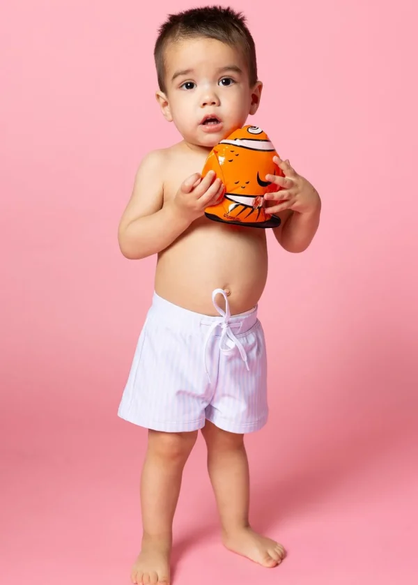 Light Blue Stripe | Baby Euro Shorts