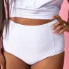 Light Blue Stripe | High-Waisted Bottoms