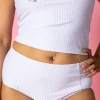 Light Blue Stripe | Mid-Rise Bottoms