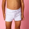 Light Blue Stripe | Mini Euro Shorts