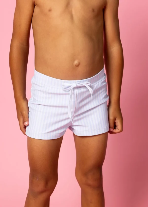 Light Blue Stripe | Mini Euro Shorts