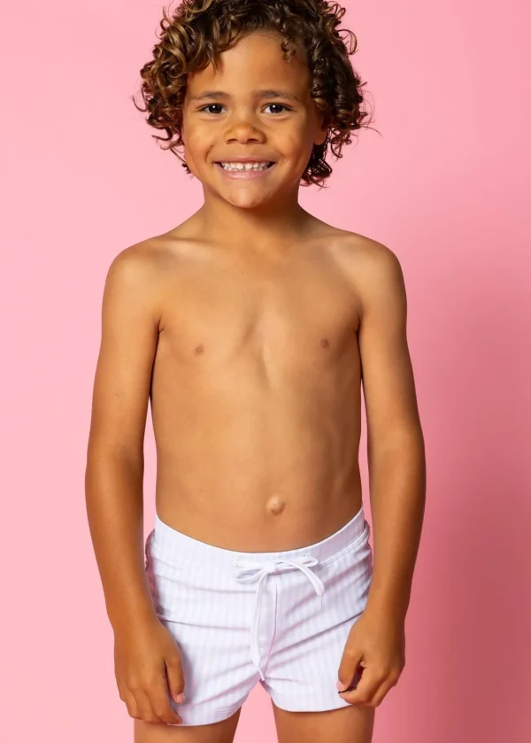 Light Blue Stripe | Mini Euro Shorts