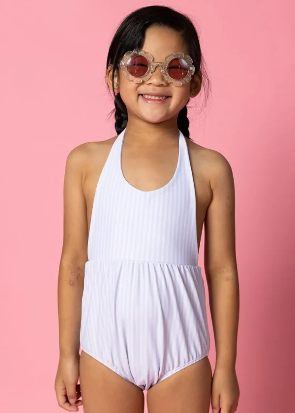 Light Blue Stripe | Mini Romper One-Piece