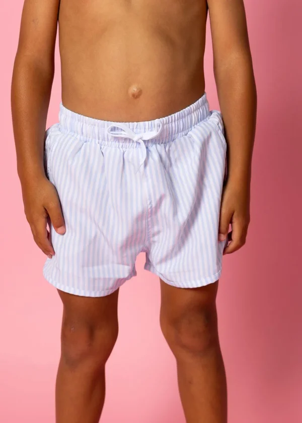 Light Blue Stripe | Mini Retro Shorties