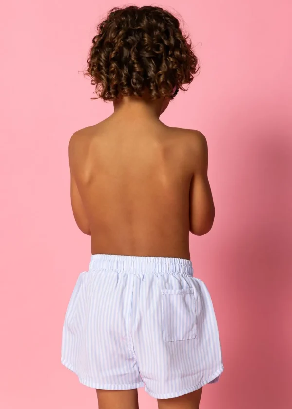 Light Blue Stripe | Mini Retro Shorties