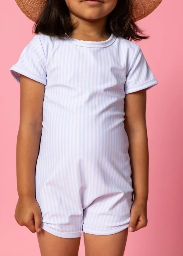 Light Blue Stripe | Mini Shorties Rashguard (Unisex)
