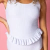 Light Blue Stripe | Skirted One-Piece