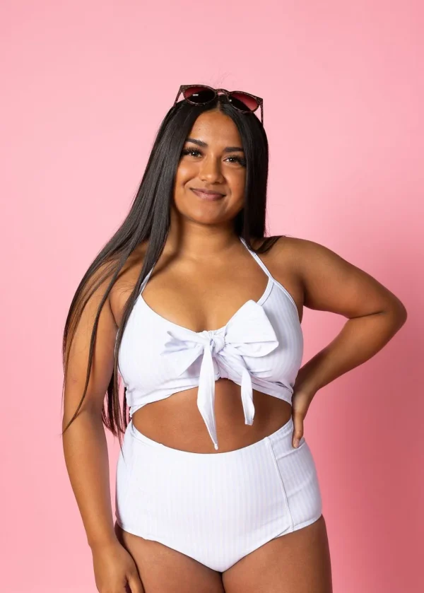 Light Blue Stripe | Tied-Up Top
